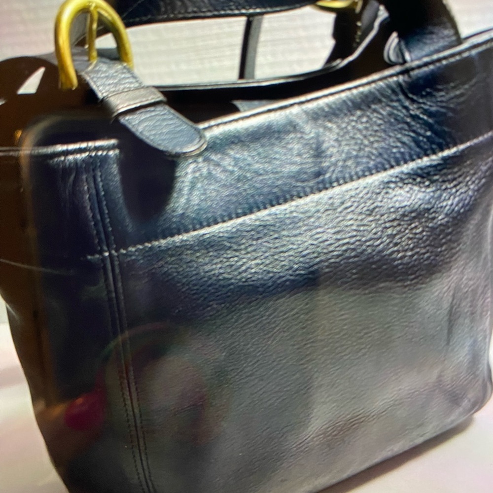 Elegant Black Coach Leather Soho Buckle Bag #4157